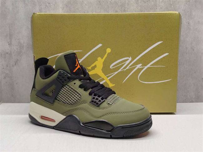 Women's Green Running weapon Jordan 4 Shoes 014